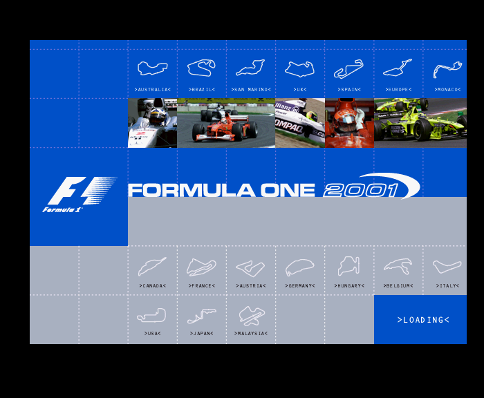 Formula One 2001 Title Screen